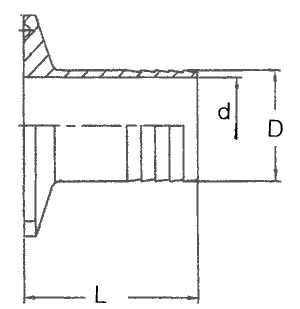 RUBBER HOSE ADAPTER-14MPHR
